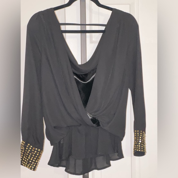 CALS Long sleeve Top with Studded cuffs - Picture 3 of 10